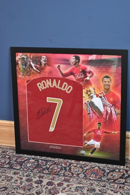 Lot 5263 - CRISTIANO RONALDO; a signed Manchester United...