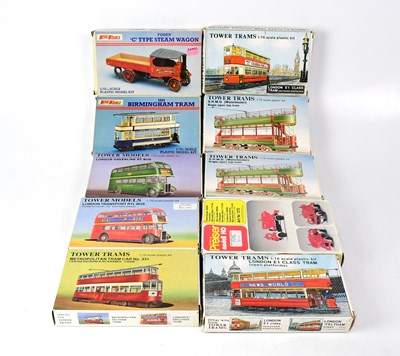 Lot 269 - Sixteen model kits, comprising five Merit...