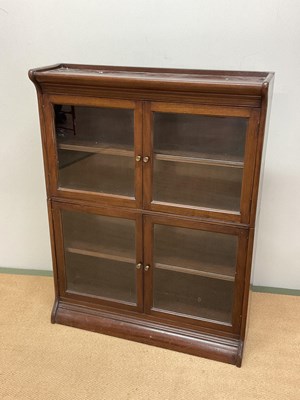 Lot 616 - A Globe Wernicke style bookcase, height 114cm,...