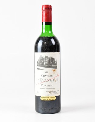 Lot 113 - RED WINE; a bottle of Château l'Evangile...