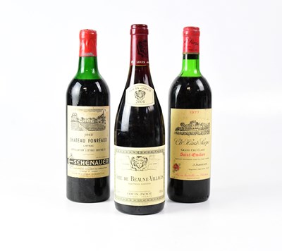 Lot 192 - RED WINE; a bottle of Château Fonreaud 1962, a...