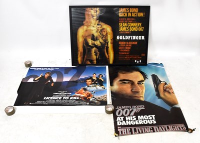 Lot 896 - Two James Bond quad posters to include...