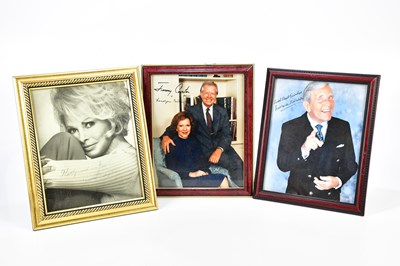 Lot 432 - AUTOGRAPHS; four framed autographed...