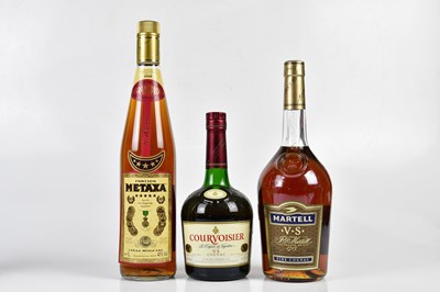 Lot 4087 - MIXED SPIRITS; five bottles, including single...