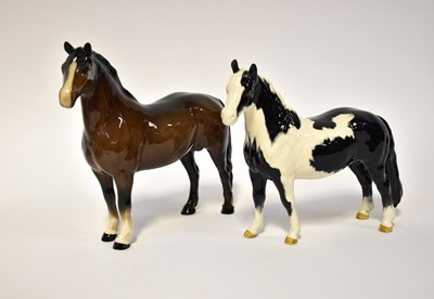 Lot 544 - BESWICK; a brown glazed horse and a similar...