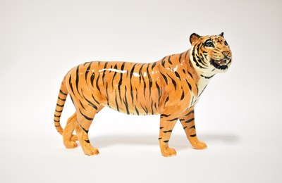 Lot 554 - BESWICK; a large figure of a tiger.