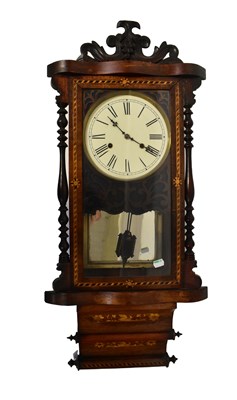 Lot 104 - A Victorian rosewood and inlaid American...