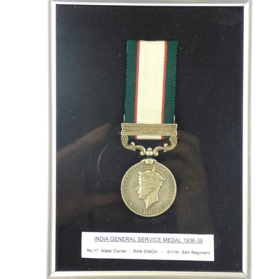 Lot 362 - A WWII India General Service Medal