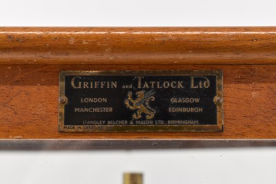 Lot 361 - GRIFFIN & TATLOCK; a pair of scientific scales...