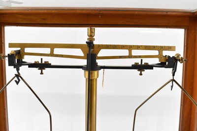 Lot 361 - GRIFFIN & TATLOCK; a pair of scientific scales...