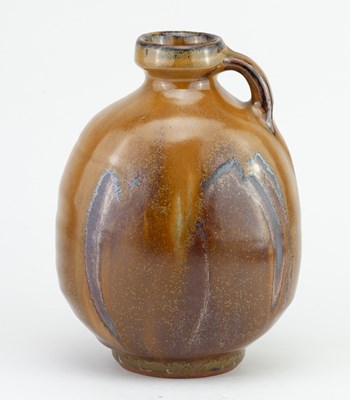 Lot 283 - MIKE DODD (born 1943); a flattened stoneware...