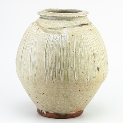 Lot 284 - MIKE DODD (born 1943); a globular stoneware...