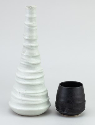 Lot 173 - GILLES LE CORRE (born 1956); a stoneware stem...