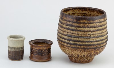 Lot 336 - RAY MARSHALL (1913-1986); a deep stoneware...