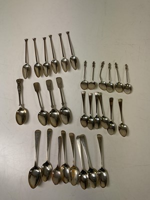 Lot 453 - A group of hallmarked silver tea and coffee...