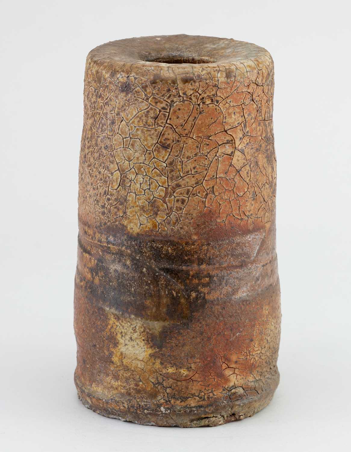 Lot 115 - CHUCK SCHWARTZ (1935-2019); a cylindrical wood...