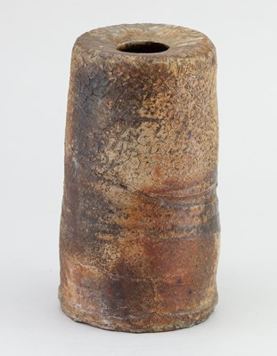 Lot 115 - CHUCK SCHWARTZ (1935-2019); a cylindrical wood...