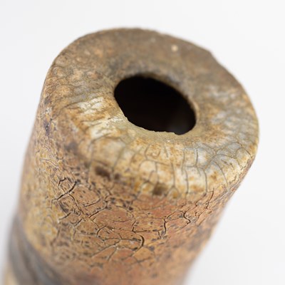 Lot 115 - CHUCK SCHWARTZ (1935-2019); a cylindrical wood...