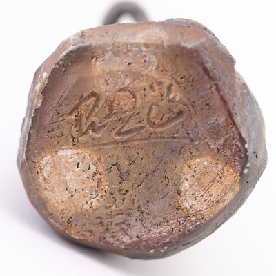 Lot 345 - RIZU TAKAHASHI (born 1941); a Bizen style wood...