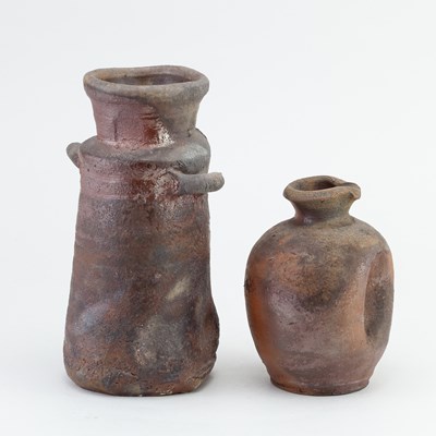 Lot 345 - RIZU TAKAHASHI (born 1941); a Bizen style wood...