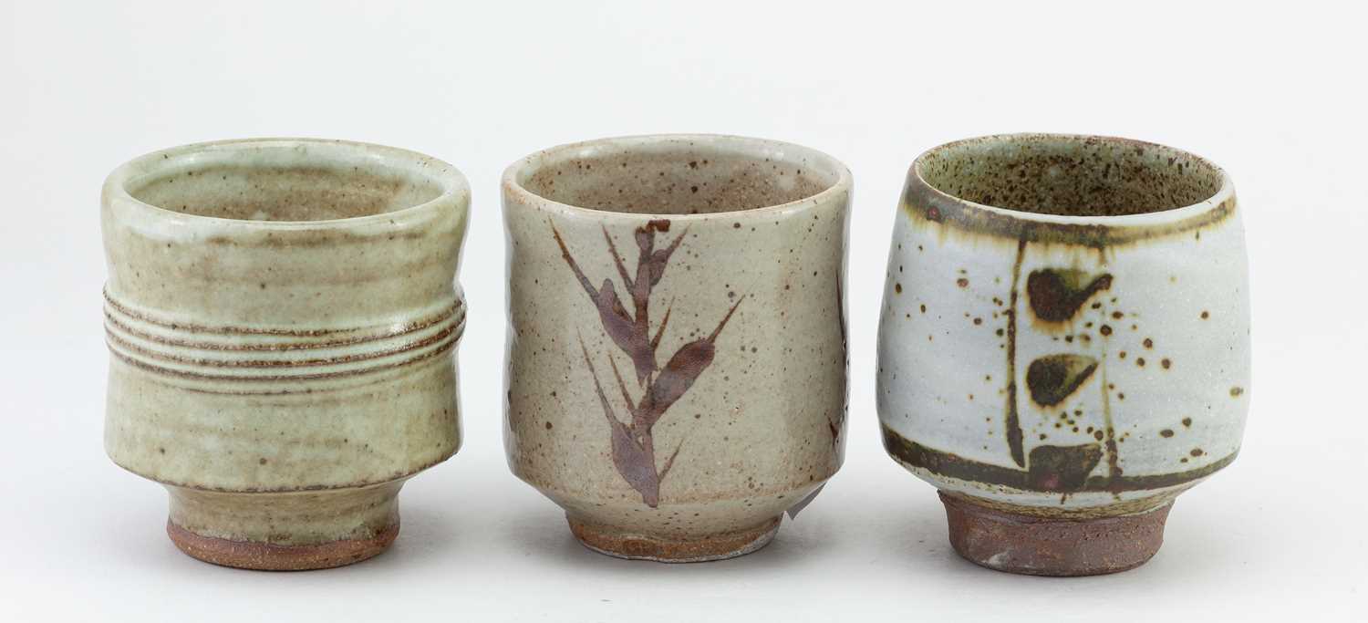 Lot 331 - PHIL ROGERS (1951-2020); a trio of stoneware...