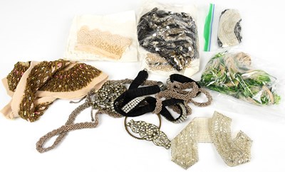Lot 775 - Early 20th century lace and beadwork collars...