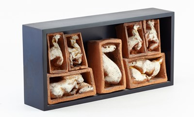 Lot 309 - PATRICK CROUCH; 'The Horsebox', an earthenware...