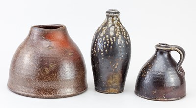 Lot 396 - TIM HURN (born 1964); a wood fired salt glazed...