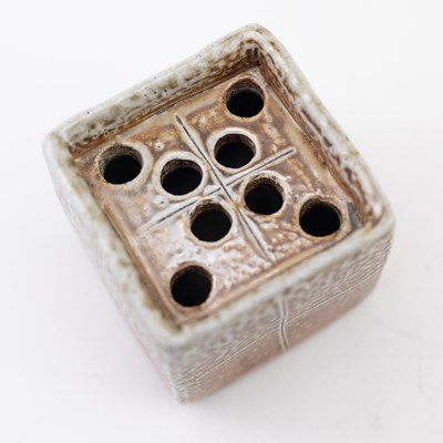 Lot 369 - SARAH WALTON (born 1945); a small salt glazed...