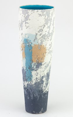 Lot 119 - CLARE CONRAD (born 1949); a tall stoneware...