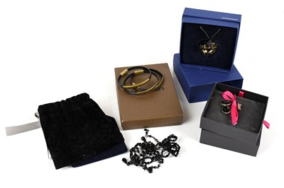 Lot 834 - SWAROVSKI; a boxed crystal heart pendant with...