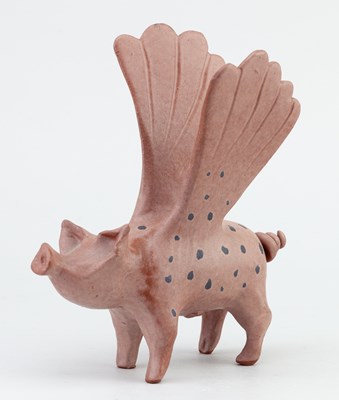 Lot 394 - TESSA FUCHS (1936-2012); 'Flying Pig', an...