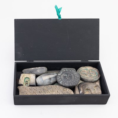 Lot 249 - LORNA GRAVES (1947-2006); 'Box of Stones', ten...