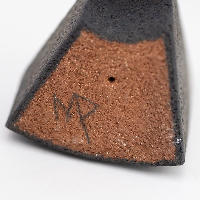 Lot 267 - MARTIN PEARCE; two abstract stoneware...