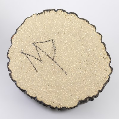 Lot 267 - MARTIN PEARCE; two abstract stoneware...