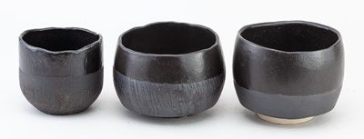 Lot 35 - ALEX HAGEN; a trio of stoneware bowls...