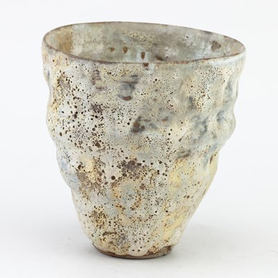Lot 15 - AKI MORIUCHI (born 1947); a stoneware vessel...