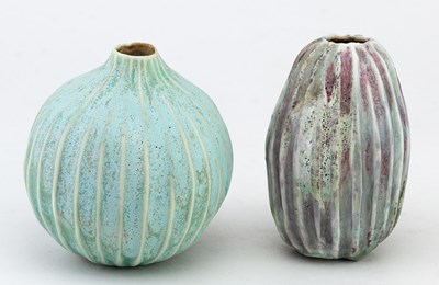 Lot 5 - AKI MORIUCHI (born 1947); a porcelain seed pod...