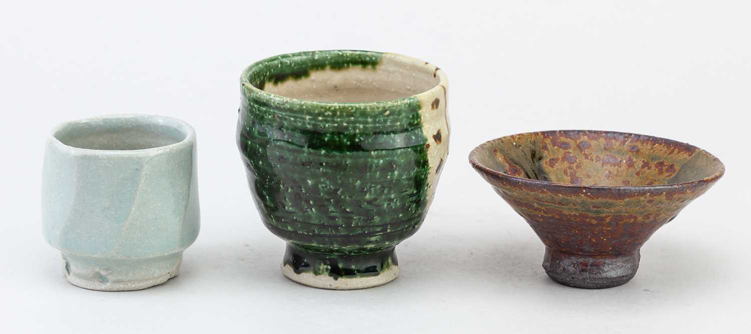 Lot 9 - AKI MORIUCHI (born 1947); a stoneware cup...