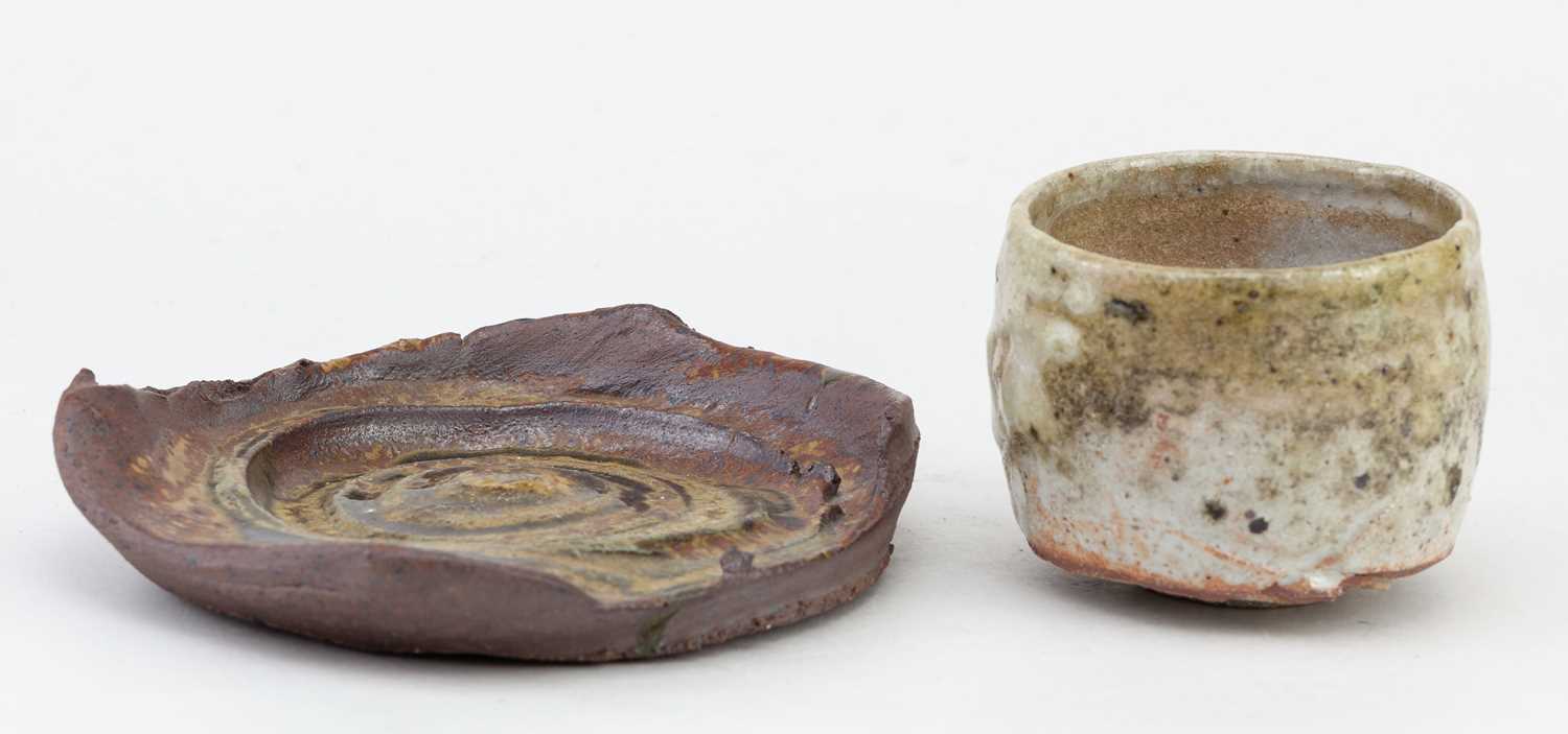 Lot 307 - NIGEL CUNNINGHAM: a stoneware yunomi covered...
