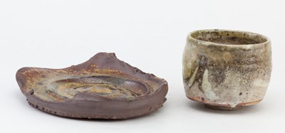 Lot 307 - NIGEL CUNNINGHAM: a stoneware yunomi covered...