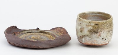 Lot 307 - NIGEL CUNNINGHAM: a stoneware yunomi covered...