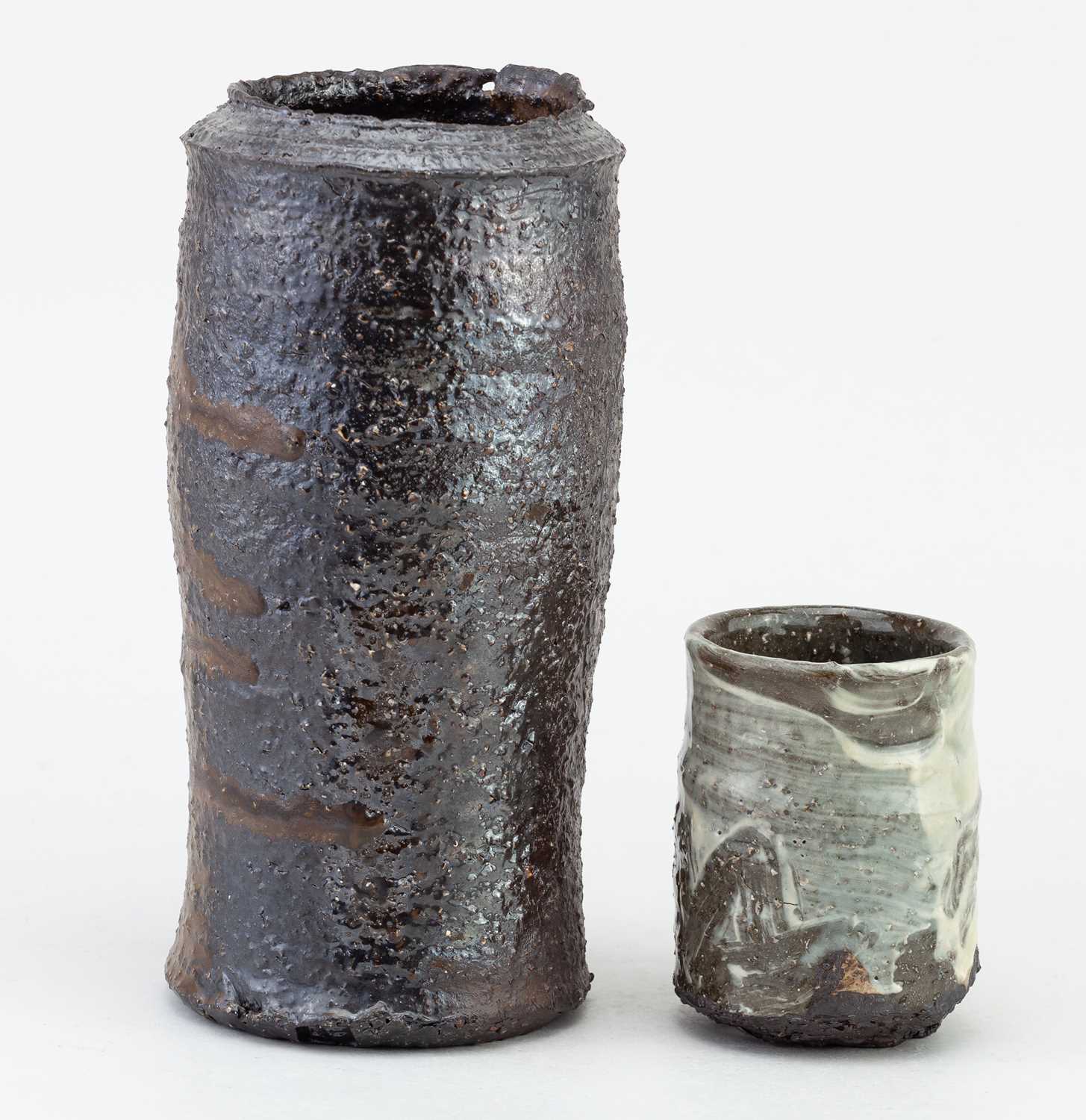 Lot 2 - ADAM FREW (born 1981); a cylindrical wood...