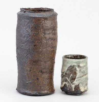 Lot 2 - ADAM FREW (born 1981); a cylindrical wood...