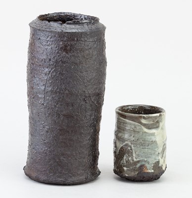 Lot 2 - ADAM FREW (born 1981); a cylindrical wood...