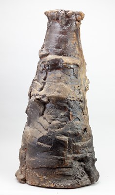 Lot 77 - CHARLES BOUND (born 1939); a very tall wood...