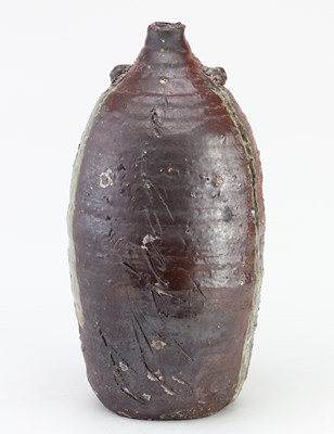 Lot 76 - CHARLES BOUND (born 1939); a tall wood fired...