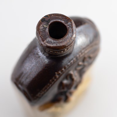 Lot 477 - A 19th century salt glazed Reform flask,...