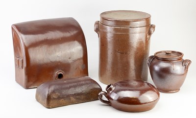 Lot 479 - A collection of 19th century salt glazed...