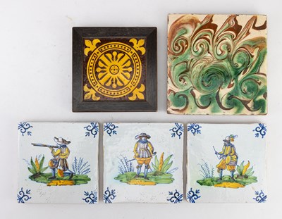 Lot 472 - Three late 18th/early 19th century tin glazed...